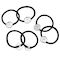Black Hair Ties with 17.7mm Circle Blanks, 6ct. by Bead Landing™